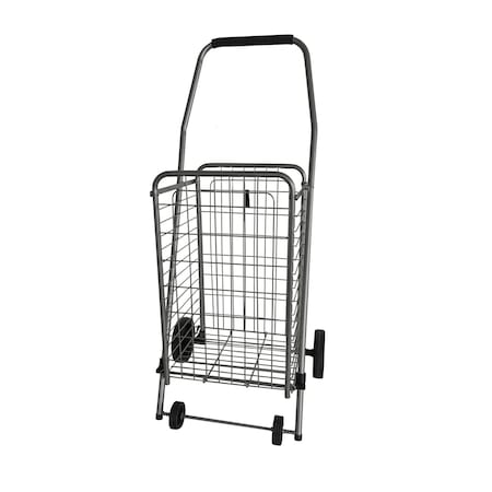 Apex Apex 37.6 in. H X 14.8 in. W X 18.5 in. L Gray Collapsible Shopping Cart SC9022